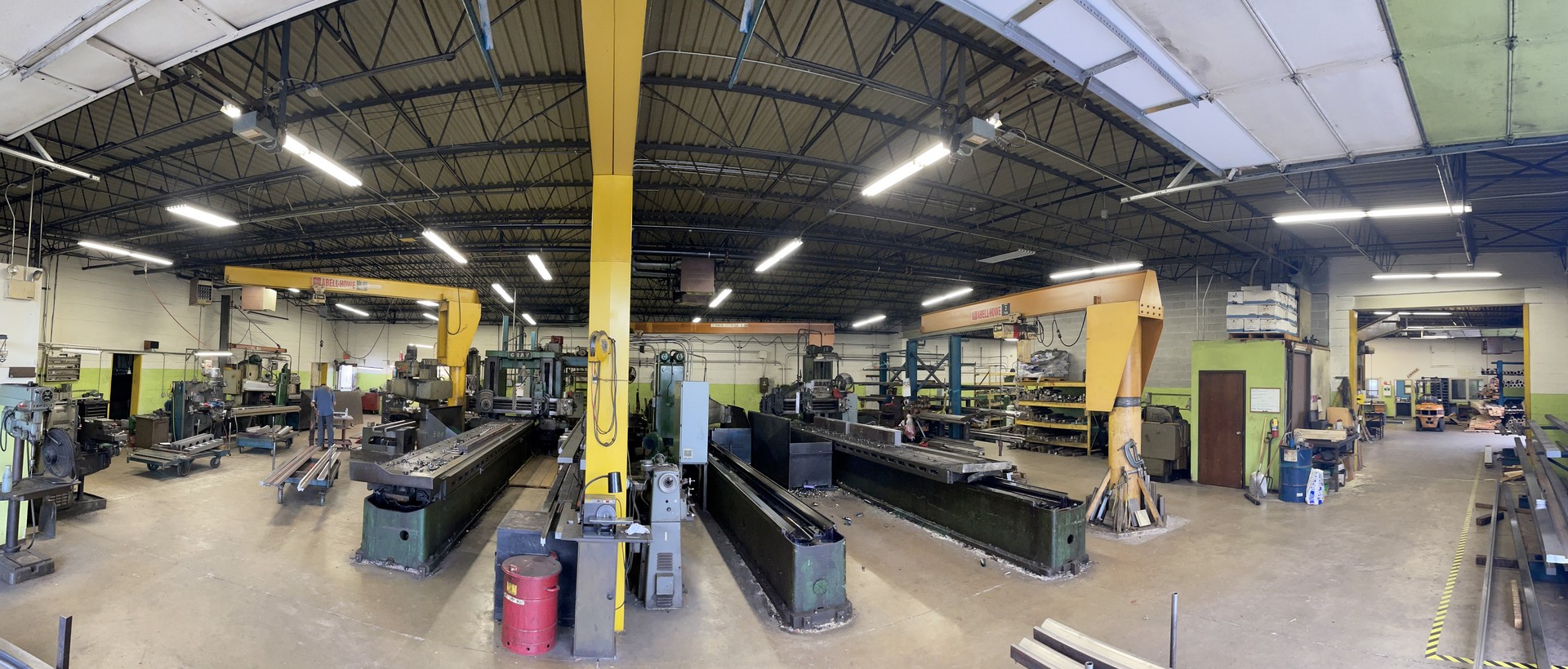 Panoramic view inside the Specific Press Brake Dies shop